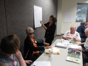 Working at the Planning Session in August 2013